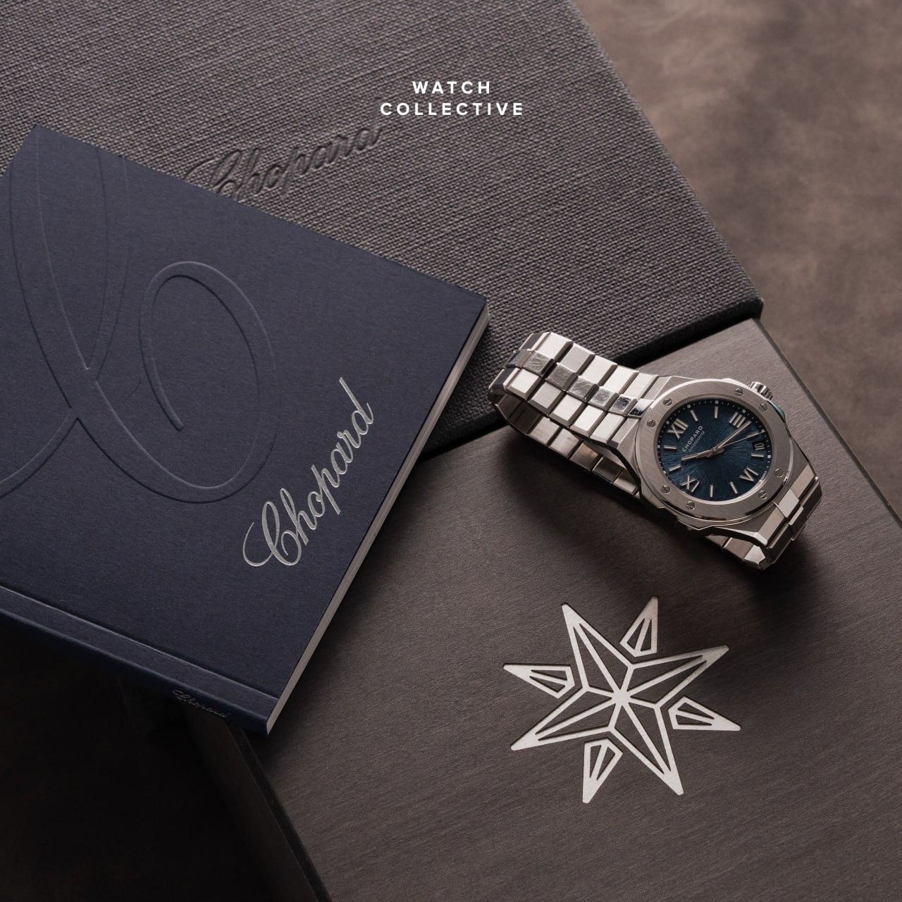 📦2021 COMPLETE SET📜 Chopard Alpine Eagle Blue Roman Dial Stainless Steel 41mm Automatic 298600-3001 (Category: Watches) located in Singapore. Submitted by watchcollective (Listing ID 1428643673, Image 2). Description: Chopard Alpine Eagle Blue Roman Dial Stainless Steel 41mm Automatic Reference Number: 298600-3001 Condition: Lightly Used Comes with: Complete Set Size: 41mm Case Material: Stainless Steel Strap Material: Stainless Steel Dated: Ju
