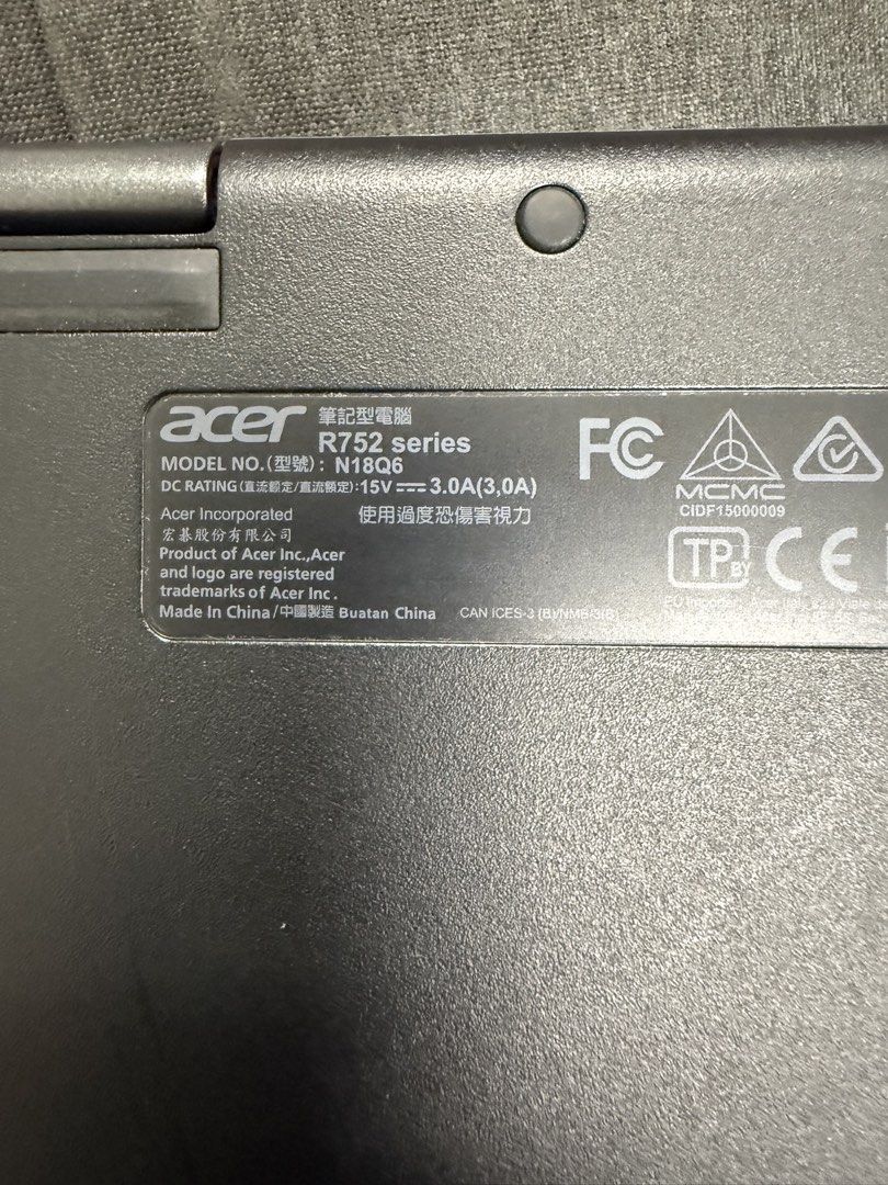 Acer Chromebook R752 Series N18Q6412408642756290562