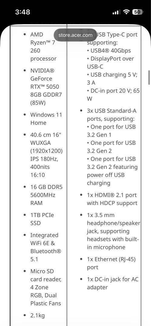 acer laptop412361274185502721