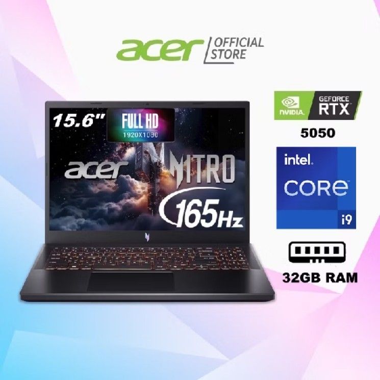 Acer Nitro 5 Gaming Laptop - RTX 3050, i9, 32GB RAM