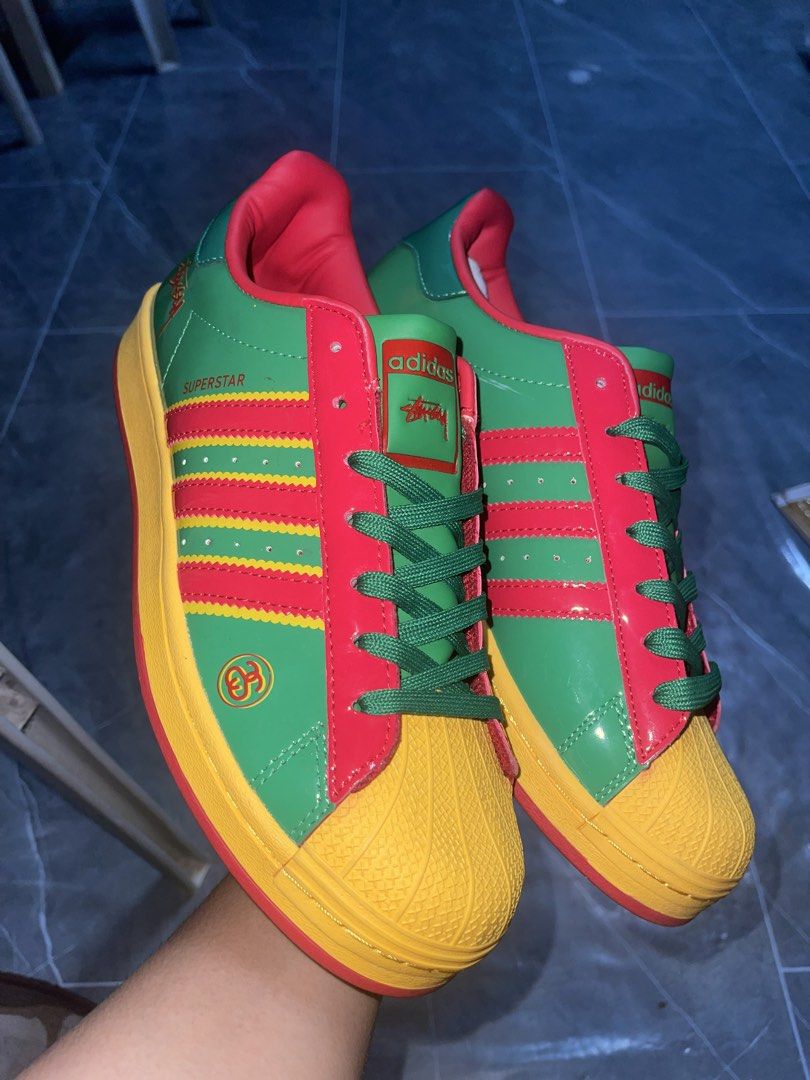ADIDAS SUPER STAR X STUSSY (Category: Sneakers) located in Manila. Submitted by flyshitonly_1109 (Listing ID 1428686325, Image 1). Description: ADIDAS SUPERSTAR X STUSSY.
