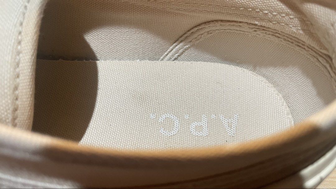 A.P.C. Sneakers (Category: Sneakers) located in Pasig City. Submitted by xtiansa (Listing ID 1428786556, Image 3). Description: size 9 minimal sign of usage authentic rfs: decluterring.