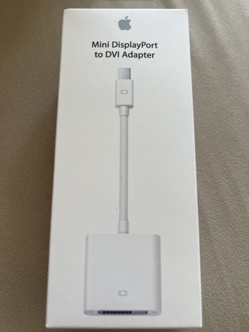 Apple Mini DisplayPort to DVI Adapter (Category: Cables & Adaptors) located in Taguig. Submitted by joe.olx (Listing ID 1428646046, Image 1). Description: Genuine Apple Mini DisplayPort to DVI Adapter. Model A1305. Connects your Mini DisplayPort-equipped device to a DVI display. Designed by Apple in California. Made in China. Includes the adapter only. Quantity 1. Discount if you buy in bulk :).