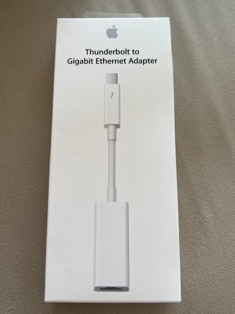 Apple Thunderbolt to Gigabit Ethernet Adapter A1433 (Category: Cables & Adaptors) located in Taguig. Submitted by joe.olx (Listing ID 1428644911, Image 1). Description: Apple Thunderbolt to Gigabit Ethernet Adapter. Model A1433. Connects your Mac to a Gigabit Ethernet network. Designed by Apple in California. Includes the original packaging. The adapter allows for a fast and reliable network connection..