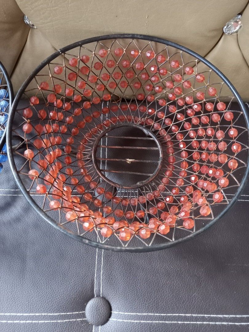 Beaded Metal Decorative Bowls (Category: Vases & Decorative Bowls) located in Quezon City. Submitted by charsonetrends (Listing ID 1428668324, Image 2). Description: 2pcs vintage decorative bowls.