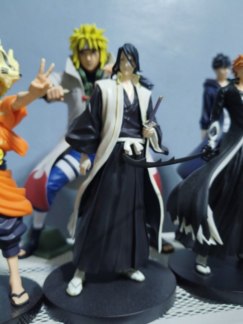 Bleach figures (Category: Figurines & Statues) located in Quezon City. Submitted by janney07 (Listing ID 1428690499, Image 2). Description: Ichigo 700 Byakuya 450.