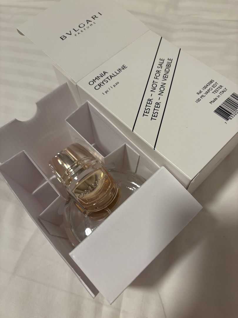 Bvlgari Omnia Crystalline EDT 100ml (Category: Fragrance & Deodorants) located in Taguig. Submitted by cassiopeiasky (Listing ID 1428733120, Image 3). Description: Tester box.