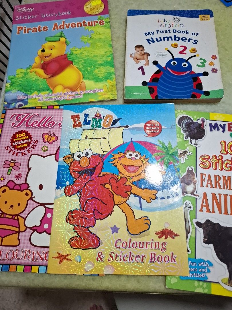 Children's activity n storyBooks - Elmo, Winnie the Pooh, Numbers ...