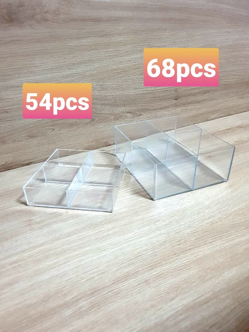 Clear Acrylic Storage Organizers Containers- Big & Small