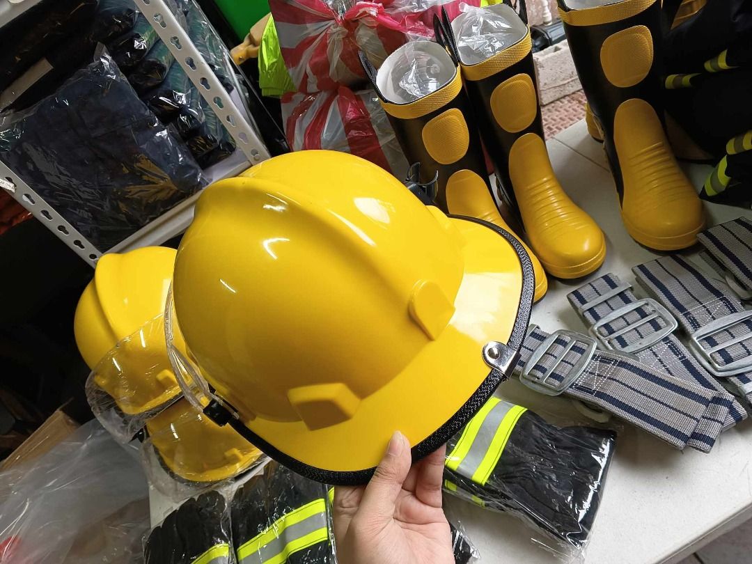 FIREMAN SUIT (Category: Industrial Equipment) located in Caloocan City. Submitted by ge120797 (Listing ID 1428617673, Image 3). Description: FIREMAN SUIT SET SET INCLUDE: JACKET, PANTS, BOOTS, GLOVES,BELT, HELMET. • JOEKELCEE TRADING • • SON & JOE SAFETY GEARS TRADING • • 🏭 Direct Supplier & Manufacturer • 💰 Lowest Price in the Market • 🚚 Fast Delivery • 💬 Free Quotation Available 💯 % Legit Dealer supplier 💯 % guaranteed heavy duty 💯 % nat