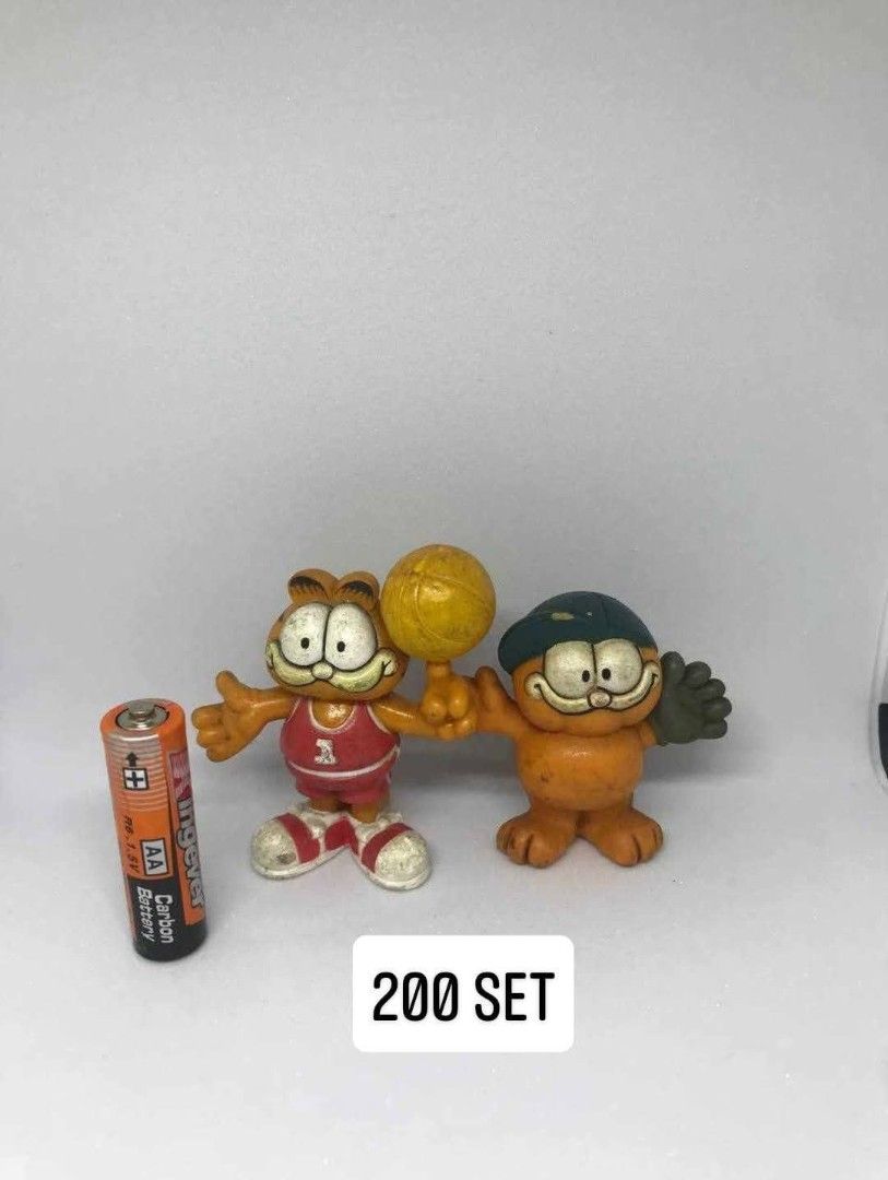 Garfield Basketball Figurines Set (Category: Figurines & Statues) located in Manila. Submitted by splapukick (Listing ID 1428747244, Image 1). Description: for sale as set payment via gcash shipping to be shouldered by buyer no rush shipping location: Calasiao, Pangasinan.