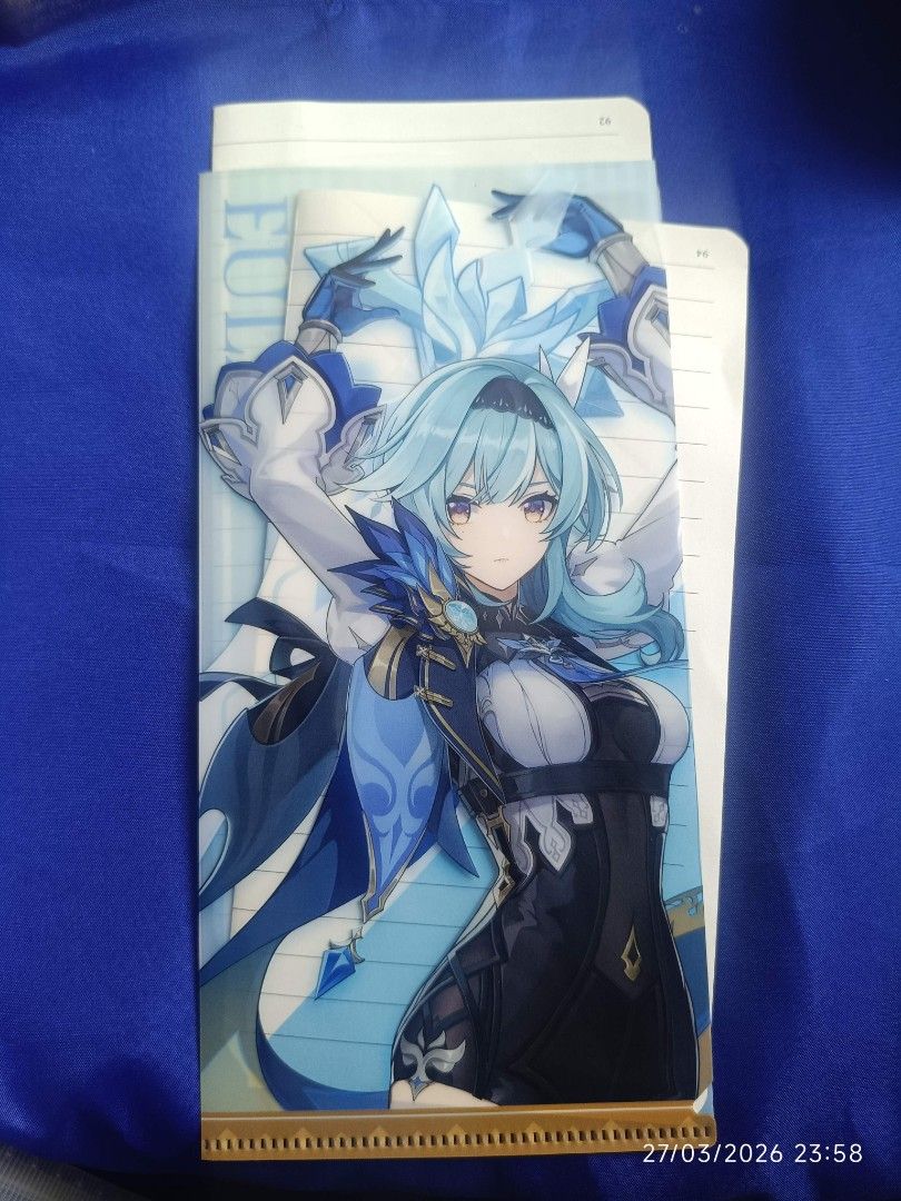 Genshin Impact Eula Folder (Category: Game Gift Cards & Accounts) located in Josefina. Submitted by darntt (Listing ID 1428770091, Image 3). Description: 🍎 Kindly pay first before delivery (sf included) 🍎Delivery would be on weekends or weekdays if I'm available 🍎Gcash payment (Only Accepting Gcash) 🍎No rush shipping 🍎Delivery via JnT Express 🍎To know what you're expecting, message me for details about the product and concerns or questions.