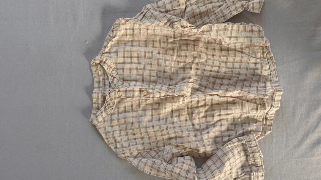 Gingersnaps Plaid Shirt Size 18 (Category: Babies & Kids Fashion) located in Pasig City. Submitted by DeclutterMommaKim (Listing ID 1428686210, Image 1). Description: onced use.
