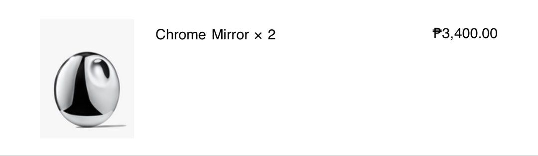 Glossier Chrome Mirror (Category: Makeup) located in Mandaluyong City. Submitted by ivyboulevard (Listing ID 1428634308, Image 3). Description: Selling my extra Chrome Mirror Already checked out via Glossier website ETA is 7-10 days First to pay gets to reserve the item Will forward the email confirmation as proof Will ship the item to you once it arrives at my place PM me on IG @/luccycaboosey - I do pasabuys for Glossier - Can send proof of suc