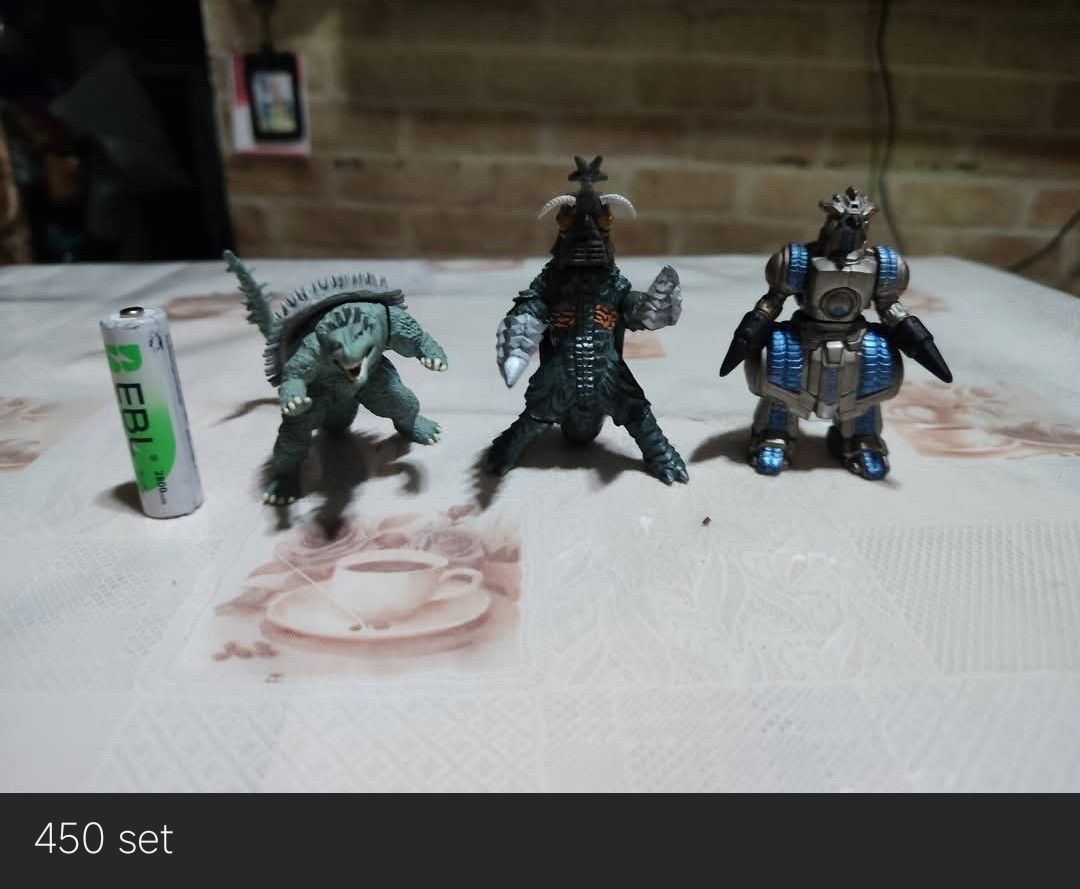 Godzilla Toy Figures Set (Category: Figurines & Statues) located in Manila. Submitted by splapukick (Listing ID 1428744929, Image 1). Description: for sale as set payment via gcash shipping to be shouldered by buyer no rush shipping location: Calasiao, Pangasinan.