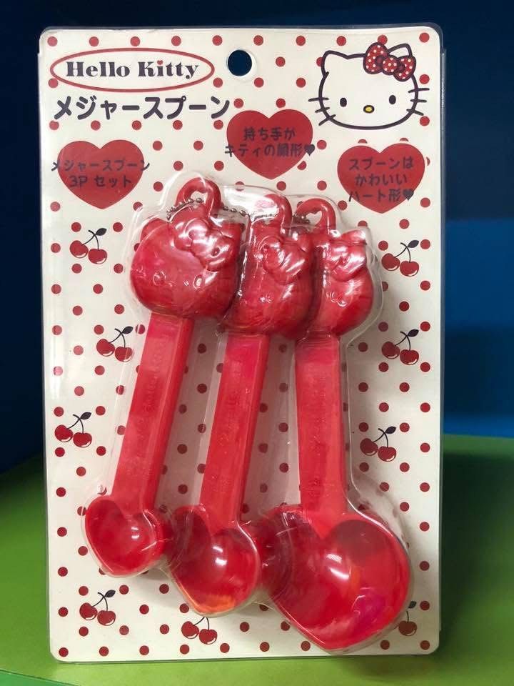 Hello Kitty I Love HK Red Kitchen Measuring Spoon Set (Category: Bakeware) located in Quezon City. Submitted by eolshop (Listing ID 1428793486, Image 1). Description: Hello Kitty I Love HK Red Kitchen Measuring Spoon Set Sanrio Japan Brand New.