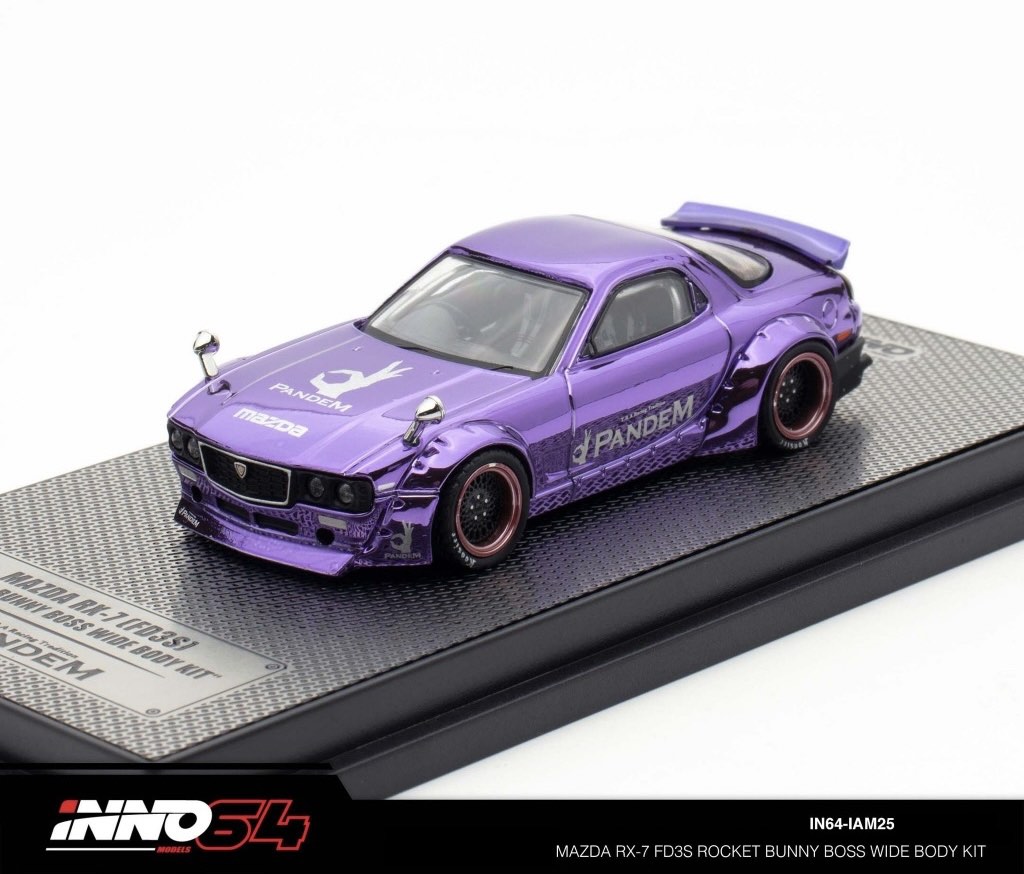 INNO64 Mazda RX-7 FD3S Rocket Bunny Boss Wide Body Kit, Hobbies & Toys ...