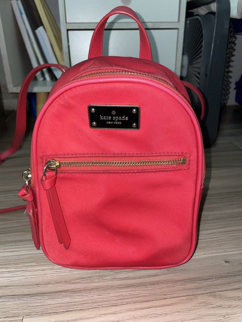 Authentic Kate Spade Mini Backpack (Category: Backpacks) located in Marikina City. Submitted by declutter_2026 (Listing ID 1428719570, Image 1). Description: Issue: may sira na yung strap but super intact pa sya..