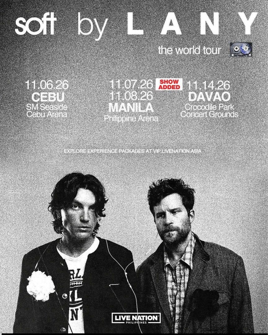 LANY MANILA FLOOR STANDING TICKETS 2026 (Category: Events Tickets) located in Paranaque City. Submitted by jlee4 (Listing ID 1428653975, Image 1). Description: ‼️ LFB / WTS / FOR SALE LANY FLOOR STANDING TICKETS ‼️ November 8, 2026 (Sunday) 2x Floor Standing B Can meet up in Rockwell / MOA area MOP: BDO / Gcash RFS: we got tickets for Nov 7 instead!.