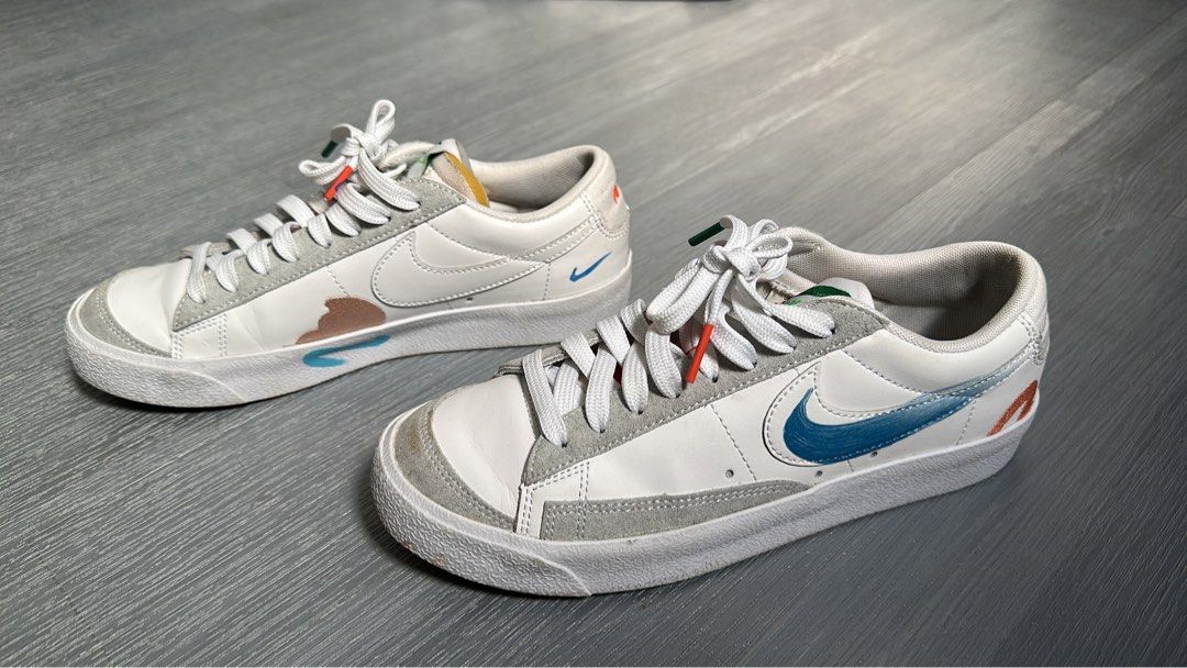 Mayumi Yamase x Blazer Low '77 Flyleather (Category: Sneakers) located in Taguig. Submitted by nicoyyyyy (Listing ID 1428704663, Image 2). Description: US 6 M (Lady owned) UK 5.5 EUR 38.5 24cm Used 3x-5x Original Price: 8k+ Selling Price: 6k Location: Binangonan Rizal Gcash payment first before booking lalamove po, thank you :).