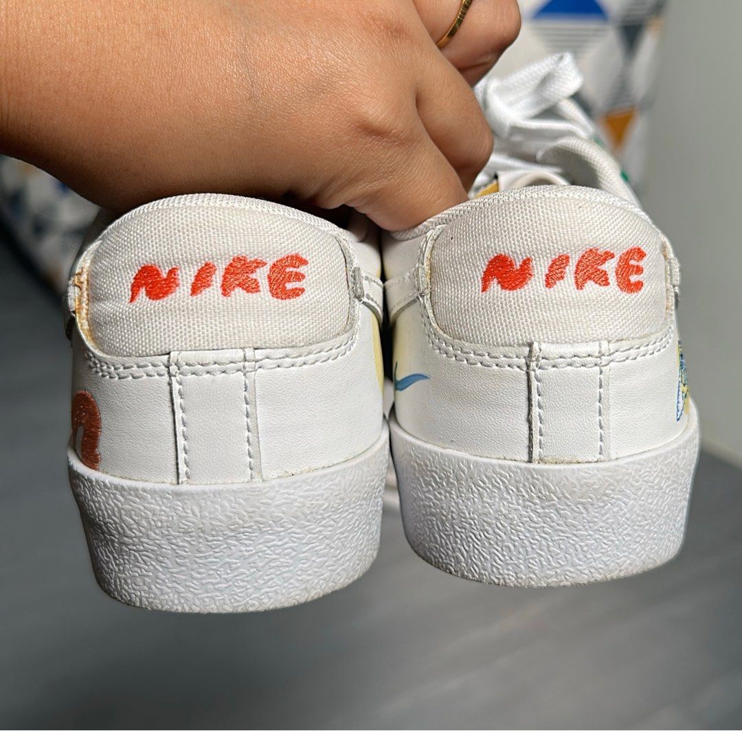 Mayumi Yamase x Blazer Low '77 Flyleather (Category: Sneakers) located in Taguig. Submitted by nicoyyyyy (Listing ID 1428704663, Image 3). Description: US 6 M (Lady owned) UK 5.5 EUR 38.5 24cm Used 3x-5x Original Price: 8k+ Selling Price: 6k Location: Binangonan Rizal Gcash payment first before booking lalamove po, thank you :).