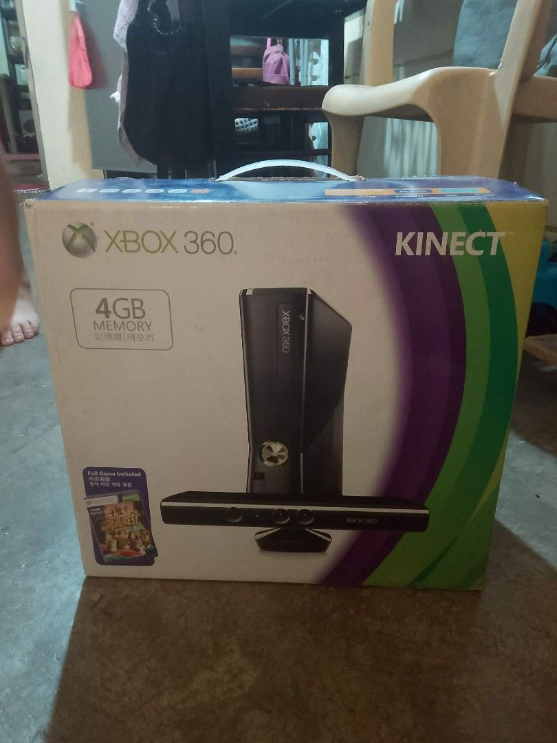 Microsoft Xbox 360 4GB Kinect Bundle (Category: Xbox) located in Manila. Submitted by maryjoyenc89891 (Listing ID 1428710984, Image 2). Description: for sale xbox 360 kinect 4GB MEMORY kasama na 36inch TV at 2 wireless controller at mga Bala :) .
