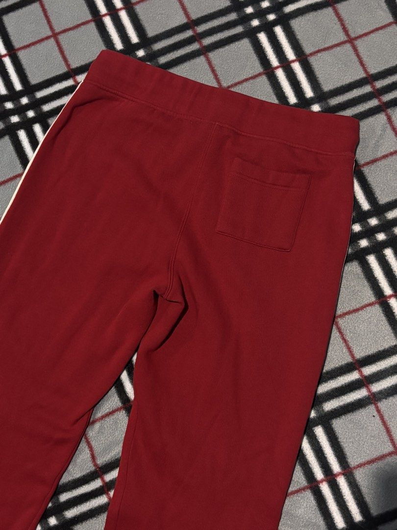 Mid rise Old Navy Red Lounge Sweatpants (read description) (Category: Other Bottoms) located in Caloocan City. Submitted by ___keisells (Listing ID 1428766790, Image 3). Description: Note: 1. PAYO (Pay As You Order) 2. Late Payment Fee: ₱25 a day 3. I WILL NOT entertain slow inquiry Item description: Dimensions: L: 109cm W:40-45cm (when stretched) Leg Width: 22cm Issue/s: none MOP: Gcash Available MOD: Same Day Delivery only within MM.