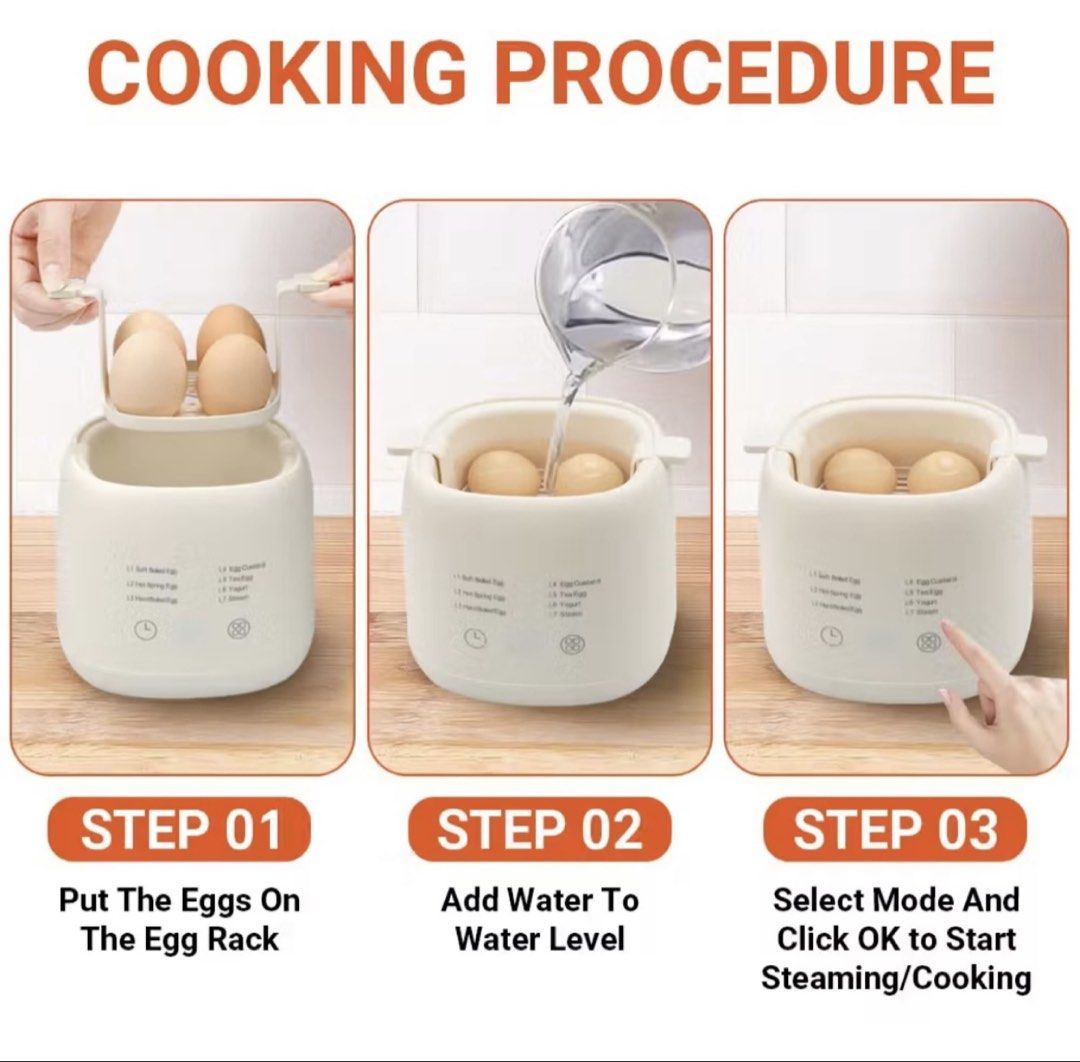 Multifunctional Egg Steamer - 6 Cooking Modes440894423523010563