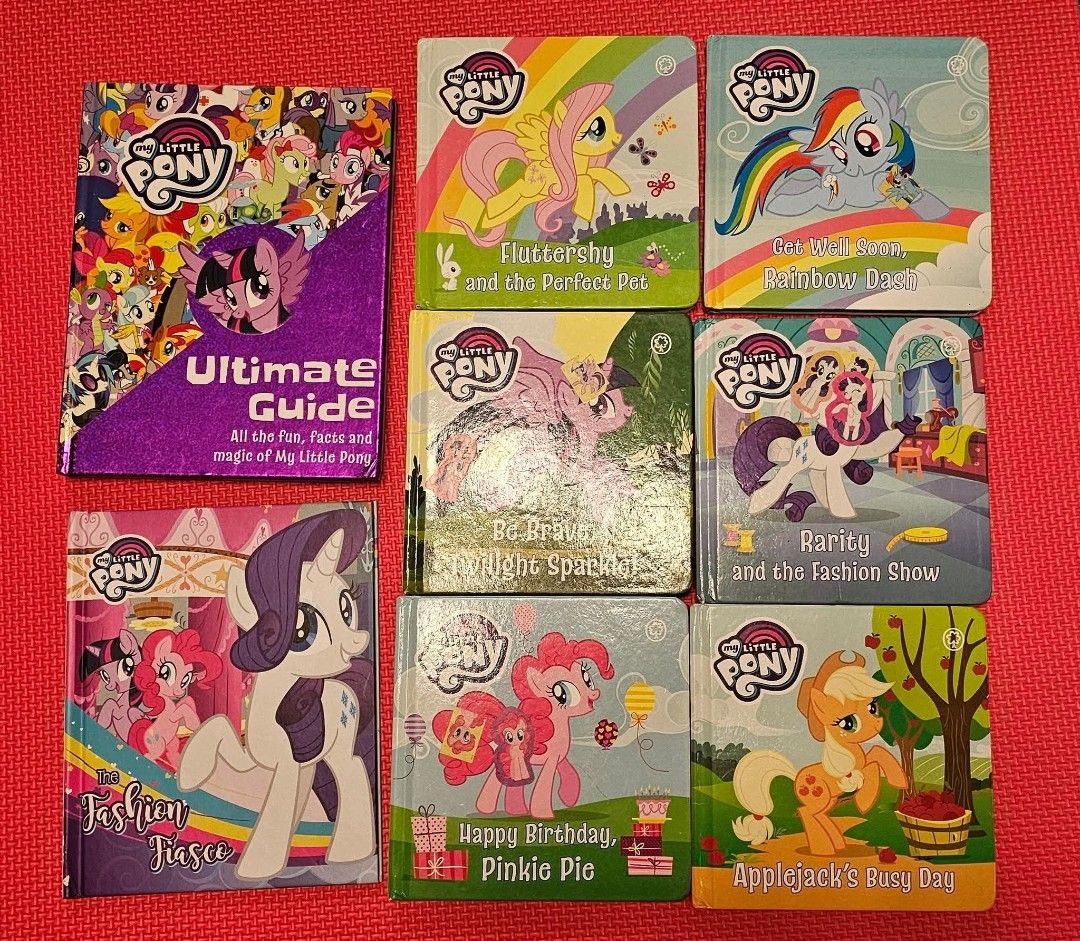 My Little Pony Book Collection (Category: Children's Books) located in Manila. Submitted by shirelingchan (Listing ID 1428738483, Image 1). Description: My Little Pony, bundle of 8 books.