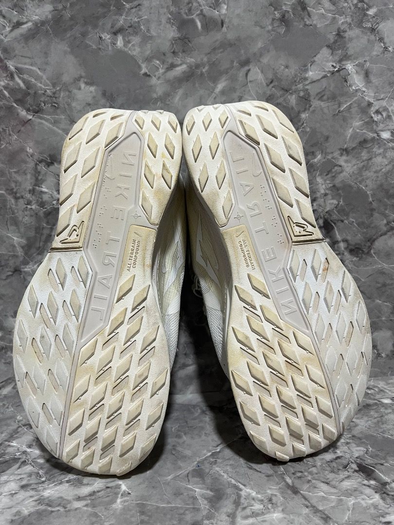 Nike Pegasus Trail 5 size 8.5men (Category: Sneakers) located in Davao. Submitted by twistedswagger (Listing ID 1428619529, Image 2). Description: These Nike Air Zoom Pegasus 39 sneakers are white. The size is US 8.5, UK 7.5, EUR 42, and CM 26.5. The style code is DV3864-101. The shoes have a mesh upper and a cushioned sole. The Nike swoosh logo is visible on the side..