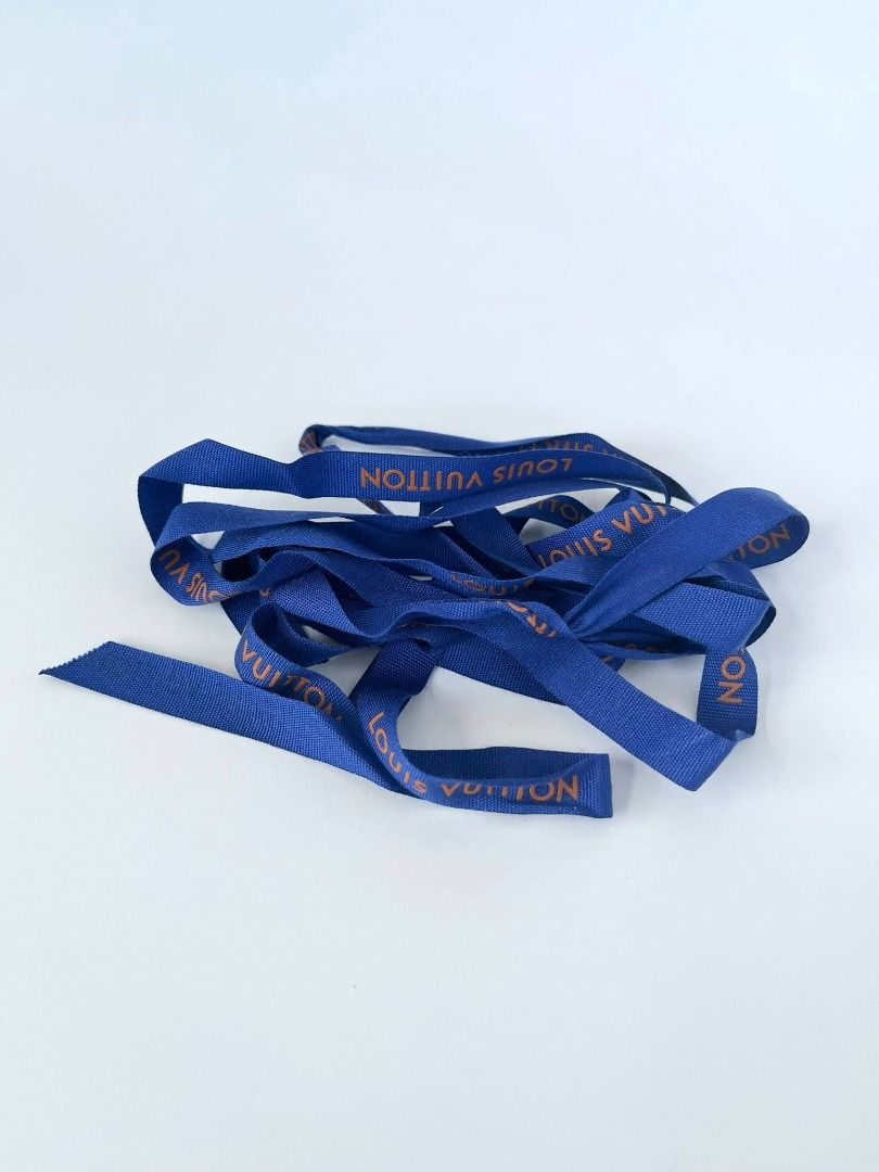Original Louis Vuitton Gift Wrapping Ribbon (Category: Luxury Accessories) located in Llanera. Submitted by denxlab (Listing ID 1428736926, Image 2). Description: 💙✨ Original Louis Vuitton Gift Wrapping Ribbon ✨💙 The perfect finishing touch for your luxury packaging 🎁 A blue and orange Louis Vuitton gift wrapping ribbon, often considered a collectible item by fashion enthusiasts. Add elegance and authenticity to your gifts or resale items with