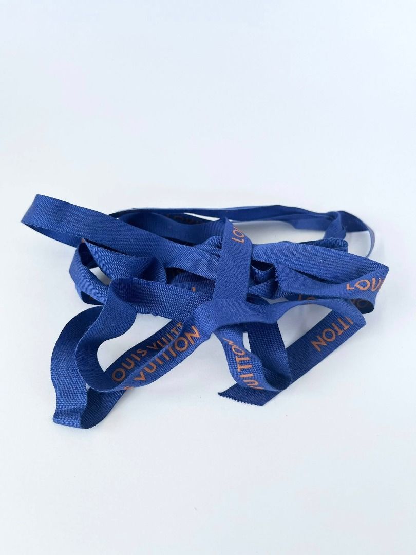 Original Louis Vuitton Gift Wrapping Ribbon (Category: Luxury Accessories) located in Llanera. Submitted by denxlab (Listing ID 1428736926, Image 3). Description: 💙✨ Original Louis Vuitton Gift Wrapping Ribbon ✨💙 The perfect finishing touch for your luxury packaging 🎁 A blue and orange Louis Vuitton gift wrapping ribbon, often considered a collectible item by fashion enthusiasts. Add elegance and authenticity to your gifts or resale items with