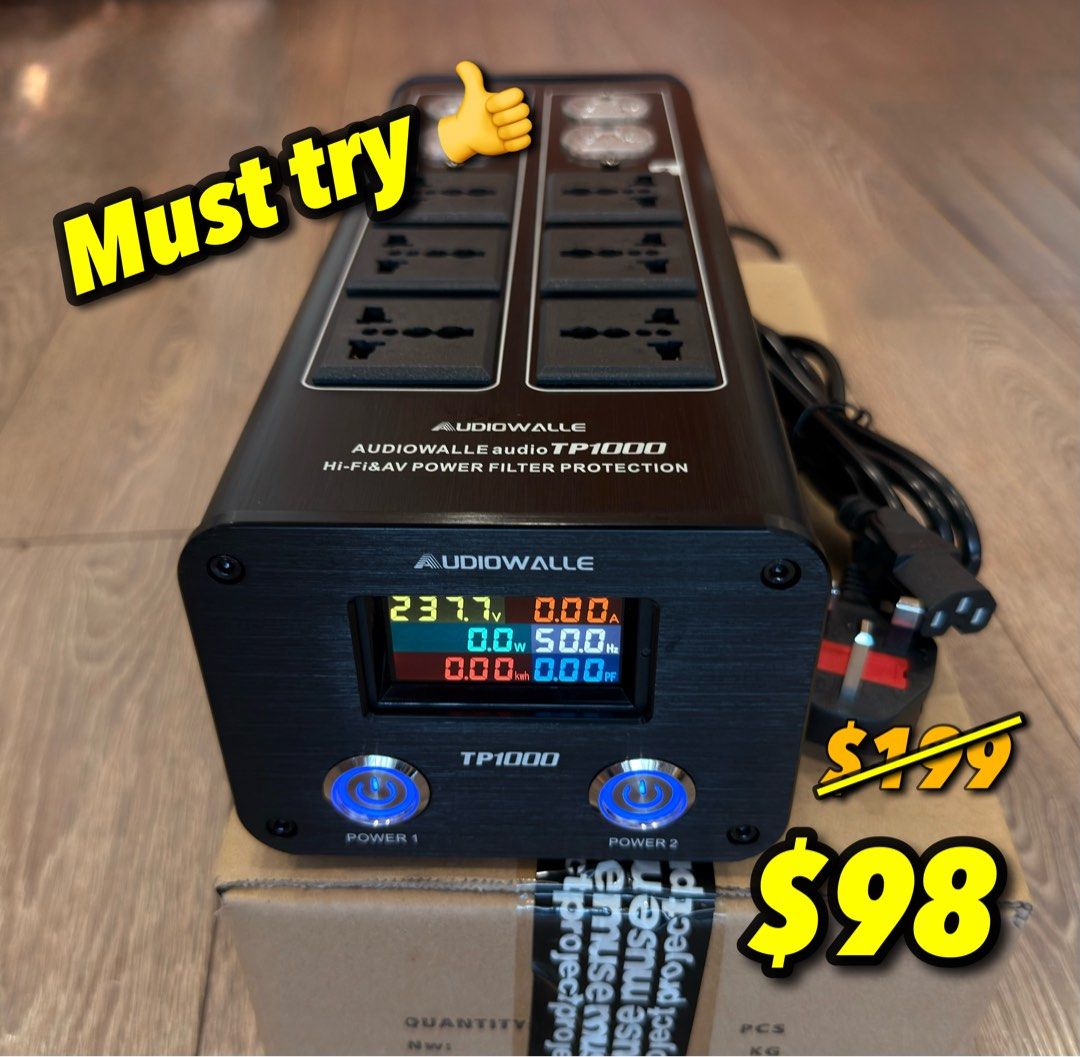 Power Conditioner•Audio/Video•10 sockets•New Improved Edition
