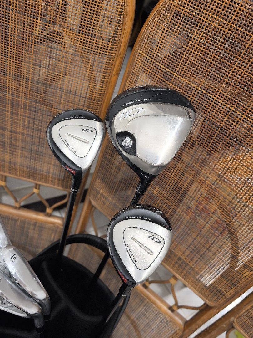 PRGR GOLF SET FOR BEGINNERS (Category: Golf) located in Caloocan City. Submitted by ace2729 (Listing ID 1428790466, Image 2). Description: PRGR ID GOLF SET FOR BEGINNERS DRIVER: PRGR ID 10.5° SR WOOD: PRGR ID #3-15° S FLEX WOOD:PRGR ID #7-21° SR FLEX PRGR ID NABLA BLACK IRONS 5,6,7,8,9,P & PRGR ID RS WEDGE 51° , CALLAWAY X SERIES JAWS WEDGE 58° & WHITE HOT PUTTER STEEL SHAFT 85g SR FLEX BAG: ANEW STAND BAG ALL ARE EXCELLENT CONDITION LOCATION:PUN