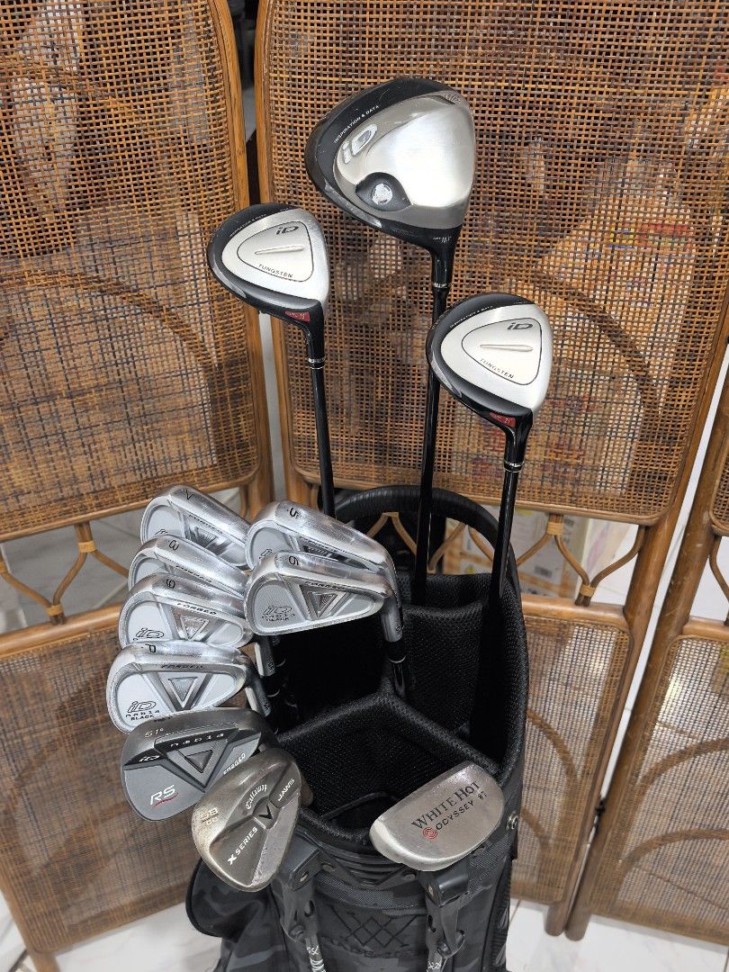 PRGR GOLF SET FOR BEGINNERS (Category: Golf) located in Caloocan City. Submitted by ace2729 (Listing ID 1428790466, Image 1). Description: PRGR ID GOLF SET FOR BEGINNERS DRIVER: PRGR ID 10.5° SR WOOD: PRGR ID #3-15° S FLEX WOOD:PRGR ID #7-21° SR FLEX PRGR ID NABLA BLACK IRONS 5,6,7,8,9,P & PRGR ID RS WEDGE 51° , CALLAWAY X SERIES JAWS WEDGE 58° & WHITE HOT PUTTER STEEL SHAFT 85g SR FLEX BAG: ANEW STAND BAG ALL ARE EXCELLENT CONDITION LOCATION:PUN