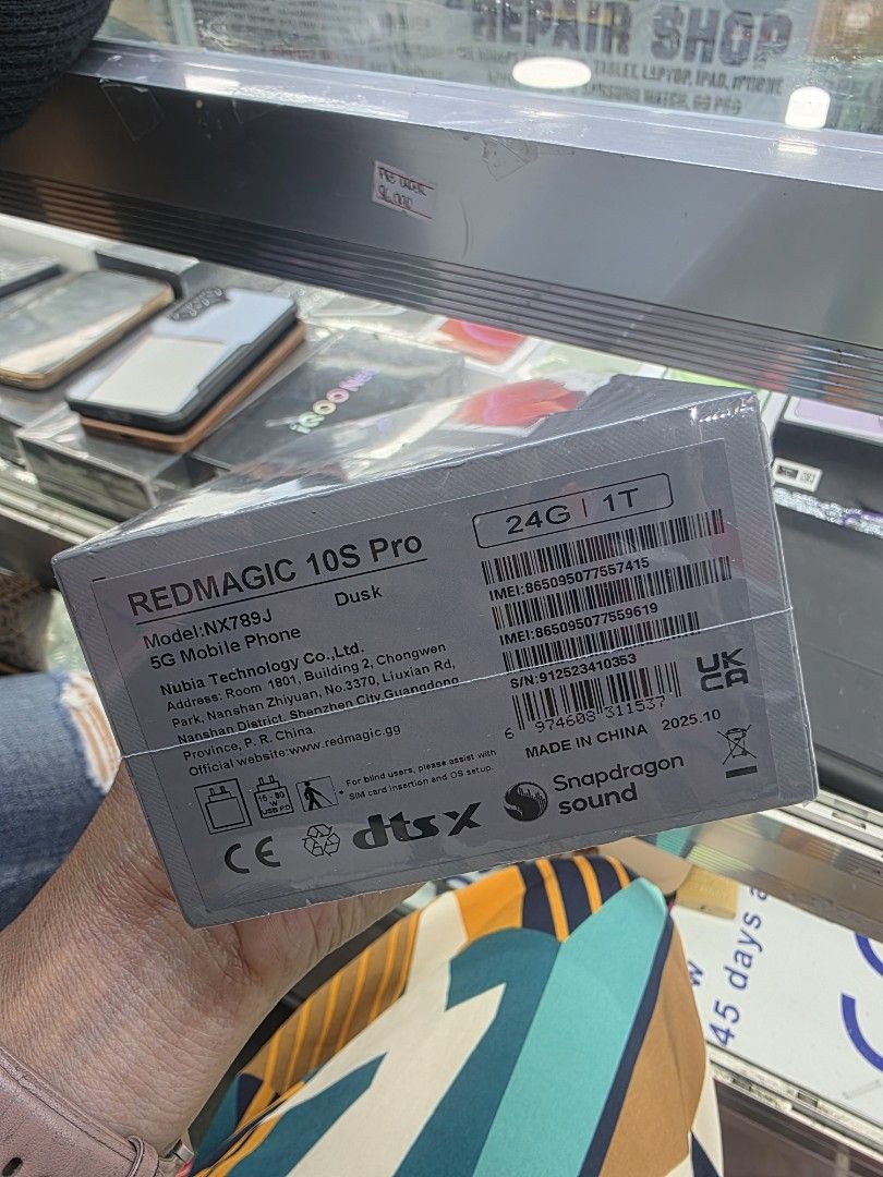 Redmagic 10S Pro 24GB/1TB (Category: Android Others) located in San Juan City. Submitted by tanexsulla42 (Listing ID 1428706086, Image 3). Description: Fb Page: Ashley & Lyn "09959523680" 🍄‍🟫Mode of Payment🍄‍🟫 🍎Cash 🍎Bank Transfer 🍎GCash & Paymaya 🍄‍🟫Installment🍄‍🟫 🥑Credit Card 🥑Ggives 🥑Home Credit 🥗Cash on Delivery 🥗Shipping 🥗Meet Up 🥗Trade In You can visit our Physical store in Stall number Y- 21 Month of March Aquarium Greenh