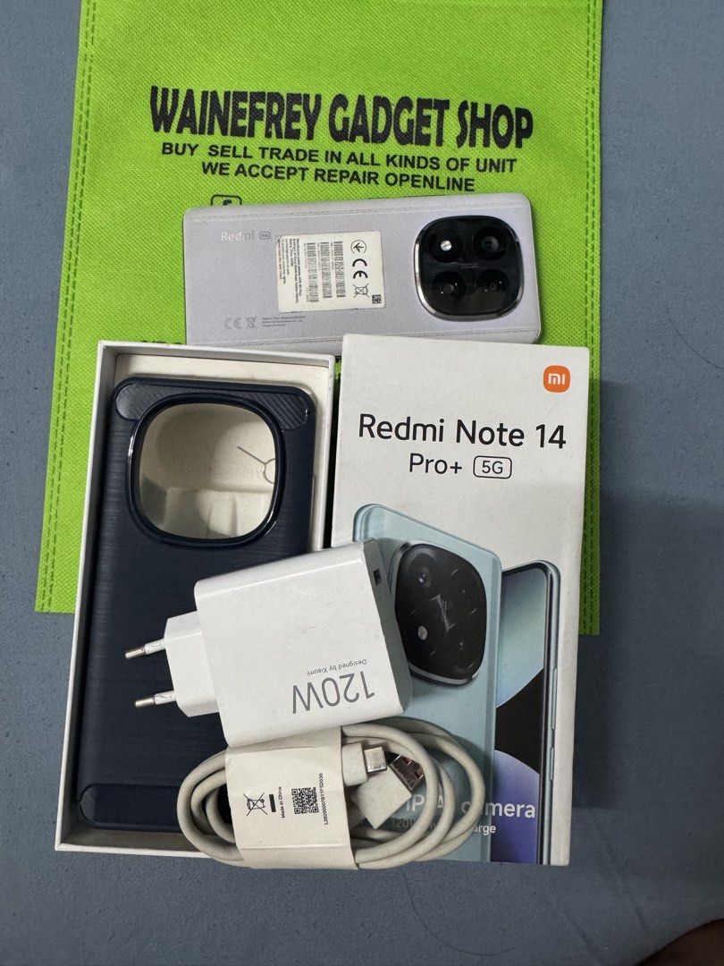 Redmi Note 14 Pro+ 5G 256gb (Category: Xiaomi) located in San Juan City. Submitted by wainefreygadgetshop (Listing ID 1428607610, Image 2). Description: Redmi Note14 Pro+ 5G 8/256 (PLEASE SEARCH MO NALANG FULL SPECS) ALL GOODS AT WORKING NO REPAIR HISTORY GAMING PHONE SCREEN TESTED SIGNAL TEST CAMERA SOBRANG LINAW HONEST ISSUE ILALAGAY SA NOTE KUNG MERON MAN PARA AWARE KA! NOTE* *SEE POSTED PICTURES HINDI MAKINIS LALO NA SA 2nd to the LAST pictur
