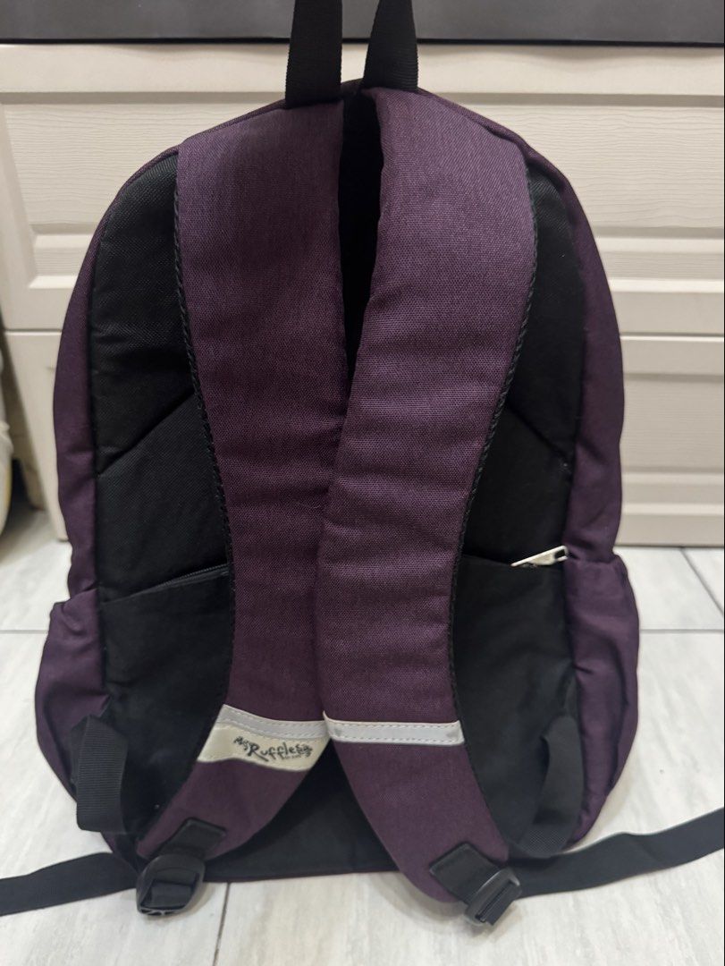 Ruffless Backpack - Purple School Bag/ Laptop Bag (Category: Backpacks) located in Quezon City. Submitted by depot.riri (Listing ID 1428615109, Image 3). Description: Color: Violet Condition: 8/10 Padded Backpack for laptop Great for students Loc: Quezon City MOP: Gcash/Maya/Bank Transfer SF: Lalamove(option for COD w/ addtional fees) .