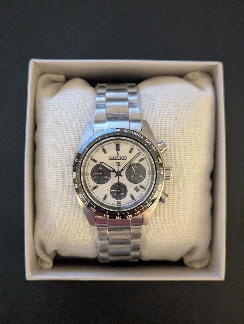 Seiko Prospex SSC961 / SBDL125 Speedtimer Chronograph (Category: Jewelry) located in Quezon City. Submitted by nerd_herd (Listing ID 1428673982, Image 2). Description: Seiko Prospex SSC961 / SBDL125 Speedtimer Chronograph Brand New with stickers, tags and warranty card Complete boxed set FREE Same day COD within M.M. via in-house riders Provincial - LBC COP (any LBC branch) or COD Mode of Payment: 💵 Cash on delivery 🏦 Cash and Bank Transfer.