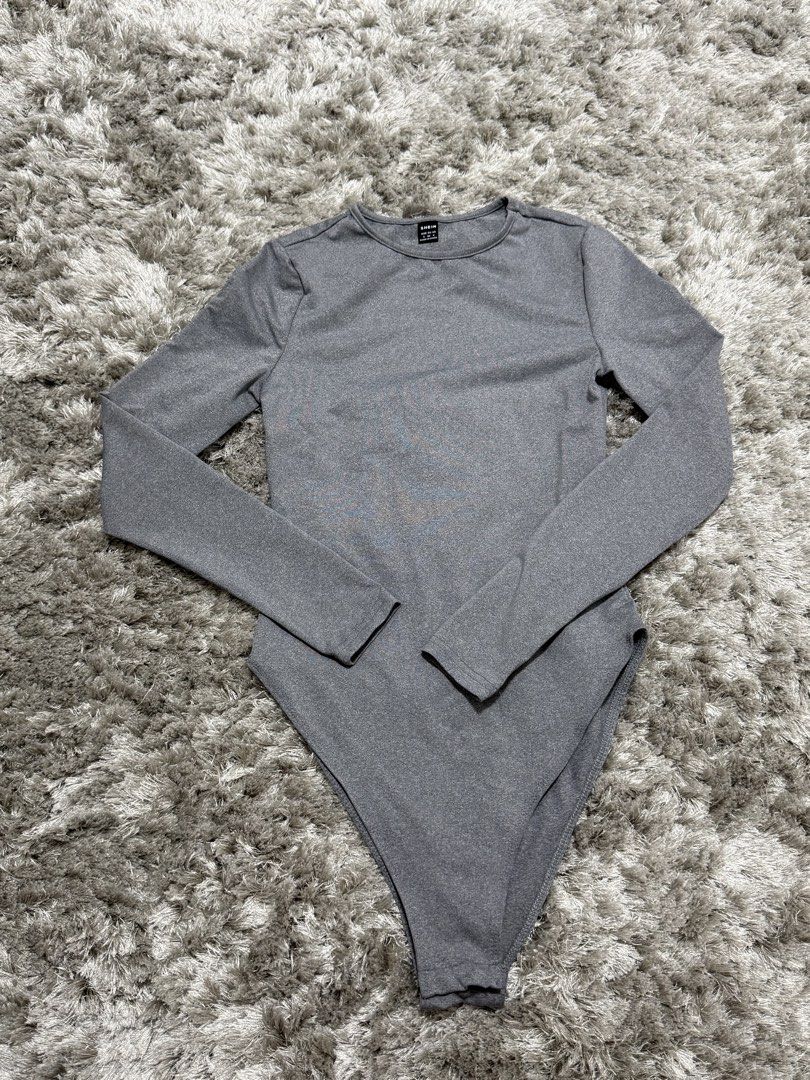 Shein Grey Long Sleeve Bodysuit (Category: Others Tops) located in Imus. Submitted by tpdecluttering (Listing ID 1428748086, Image 1). Description: .