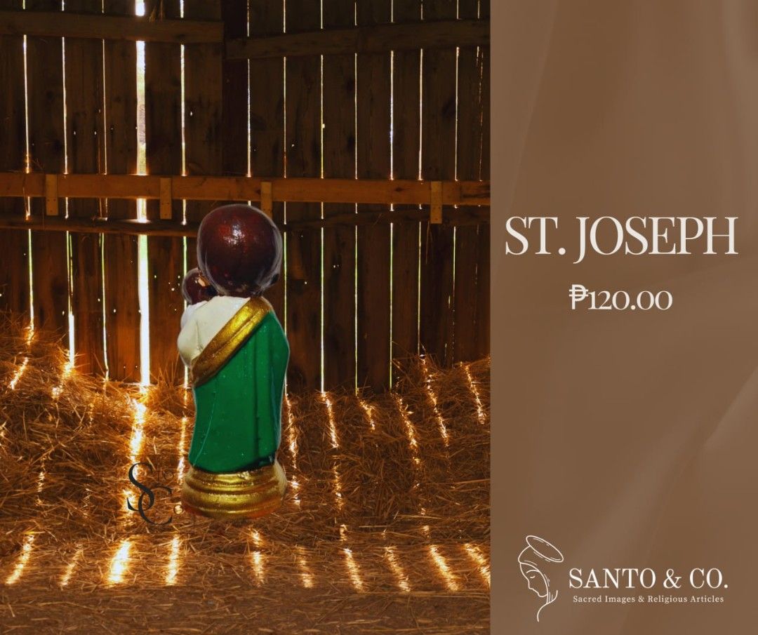 St. Joseph Chibi (Category: Religious Items) located in Caloocan City. Submitted by santo_coph (Listing ID 1428612998, Image 3). Description: "I do not remember even now that I have ever asked anything of St. Joseph which he has failed to grant." — St. Teresa of Avila 🌹 Following his recent Solemnity, we are now officially offering our St. Joseph Chibi, a beautiful reminder of the quiet strength and devotion of the Pillar of Families. ⛪️✨ Materi