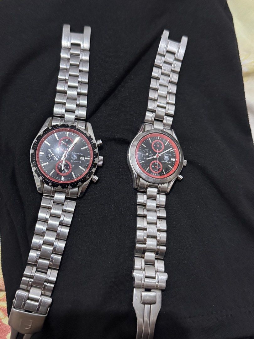 Tag Heuer Carrera Chronograph Watch (Category: Men's Watches) located in San Carlos. Submitted by styflks (Listing ID 1428663848, Image 1). Description: HIS/HERS legit sira strap lock both paayos niyo nalang no battery.