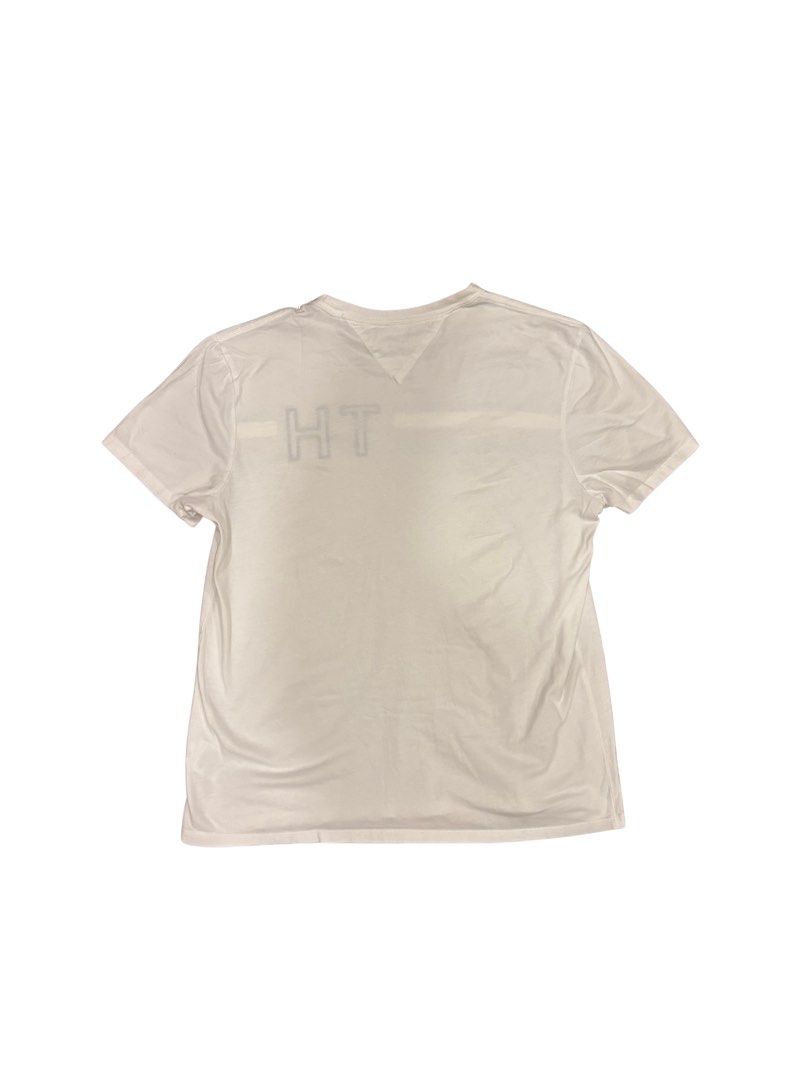 Tommy Hilfiger T-Shirt (Category: Tshirts & Polo Shirts ) located in Makati City. Submitted by justeprix (Listing ID 1428764966, Image 2). Description: Like new unisex Tommy Hilfiger T-shirt Authentic purchase from the US rfs: decluttering Size: Medium Chest: 51 cm Length: 64 cm Shoulder: 44 cm Sleeve: 20 cm Shipping from MAKATI CITY via Lalamove, Grab, Angkas Padala, etc. Booking will be set up by Juste Prix and cost will be shouldered by buyer.