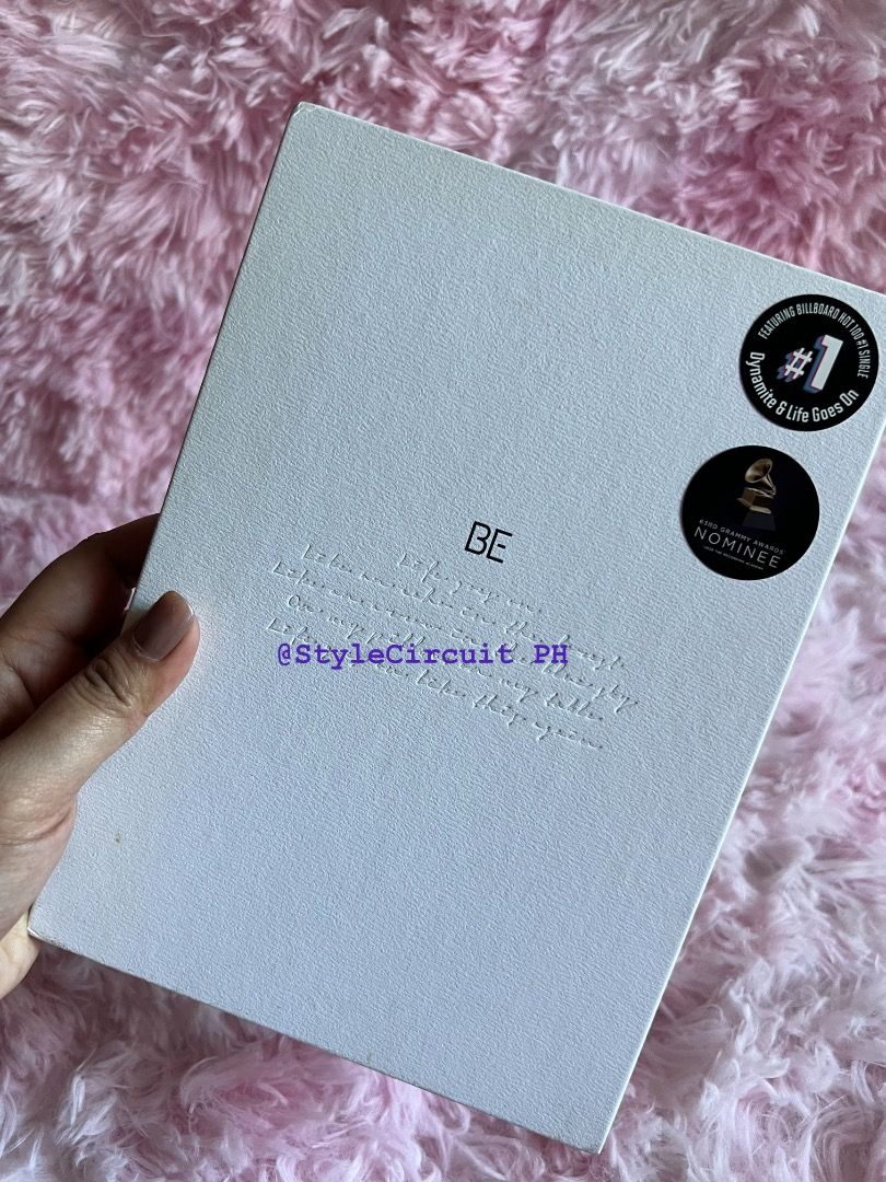 Unsealed BTS BE:deluxe Album (Category: CDs & DVDs) located in Quezon City. Submitted by stylecircuitph.js22 (Listing ID 1428758694, Image 2). Description: Unsealed BTS Proof Compact Album Not yet played CD Inclusions: Album Box, Poster, CD, complete except PC Issue: Yellowish on the side of the album pages RFS: Funds.