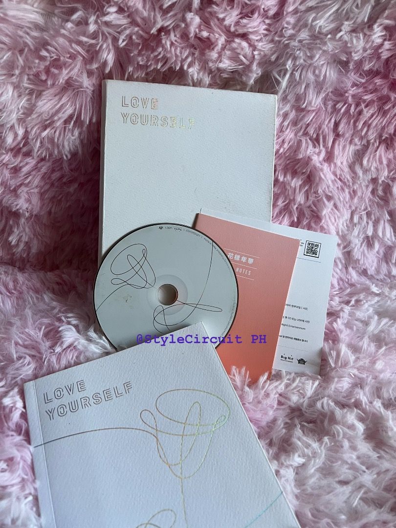 Unsealed BTS LY:Her Album (Category: CDs & DVDs) located in Quezon City. Submitted by stylecircuitph.js22 (Listing ID 1428757032, Image 1). Description: Unsealed BTS LY:Her Album Not yet played CD Inclusions: Album Box and CD only Issue: Yellowish on the side of album pages RFS: Declutter and funds.