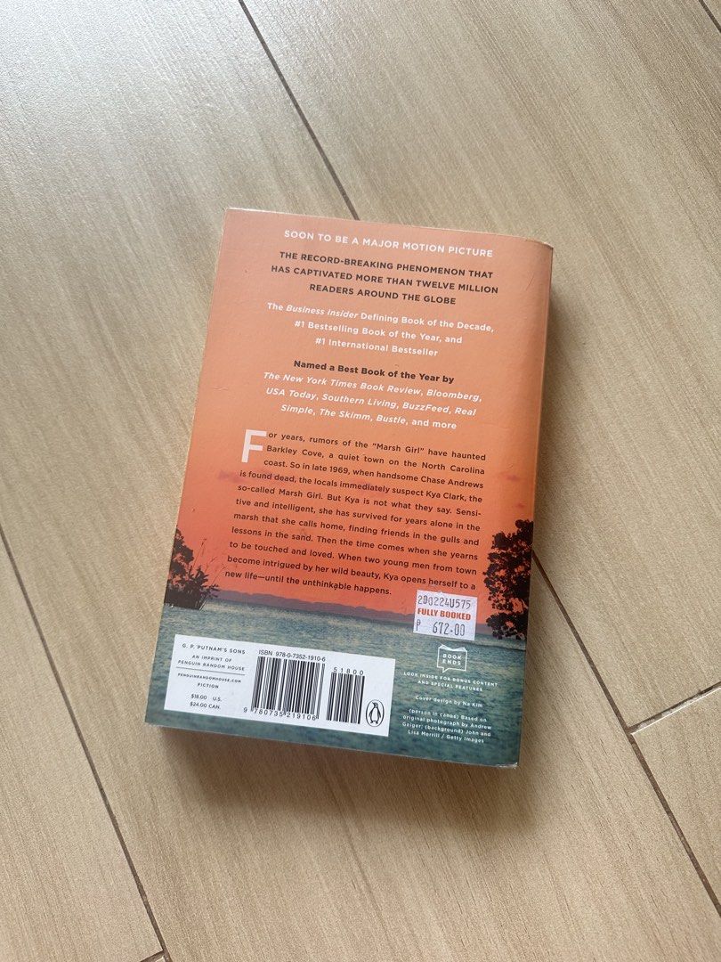 Where the Crawdads Sing by Delia Owens (Category: Storybooks) located in Quezon City. Submitted by sammylicious (Listing ID 1428642985, Image 3). Description: Copy of "Where the Crawdads Sing" by Delia Owens. It is a novel and a New York Times bestseller. The book is a worldwide sensation and is soon to be a major motion picture. The book is published by Putnam..