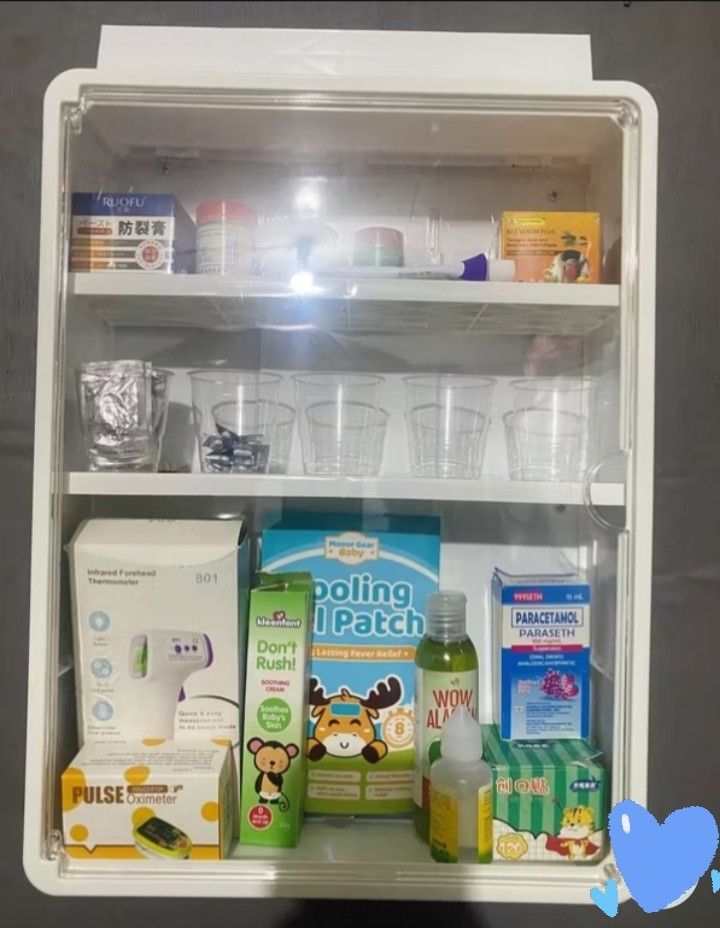 White Wall-Mounted Storage Cabinet (Category: Shelves, Cabinets & Racks) located in Manila. Submitted by alayassulittipidfinds (Listing ID 1428743671, Image 3). Description: White wall-mounted storage cabinet is perfect for organizing items in your bathroom or any room. It features a clear door and multiple shelves for storage. The cabinet is designed to be mounted on the wall, saving space and keeping your items accessible. It is ideal for stori