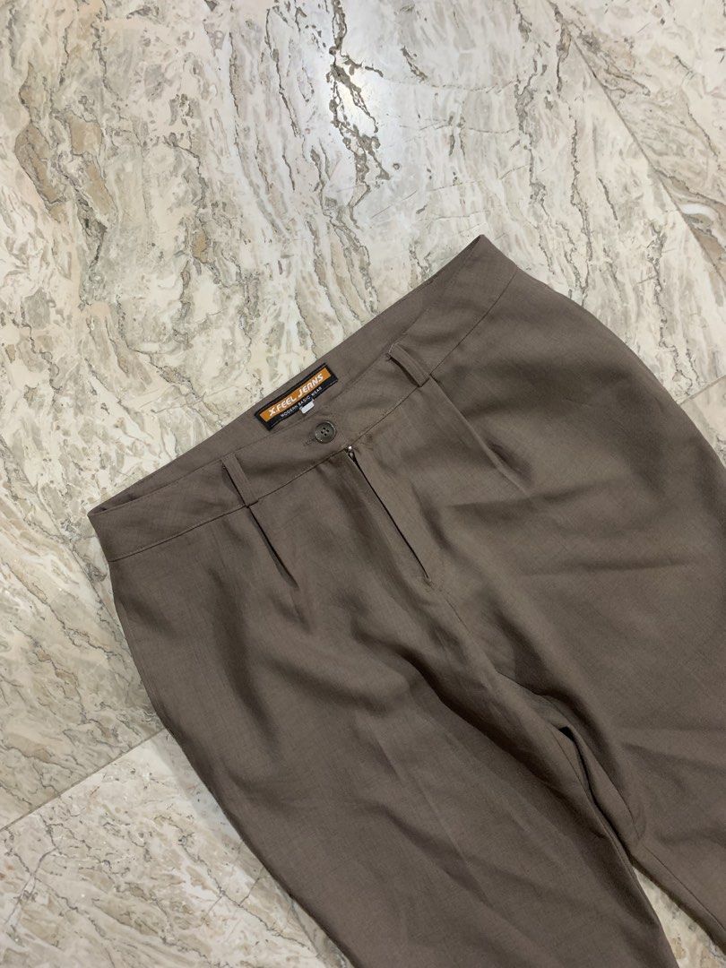 X-Feel Brown Pants (Category: Jeans) located in Cabanatuan. Submitted by sfracks (Listing ID 1428685670, Image 2). Description: Waist around: 35 Thighs: 11 Length: 36 Leg opening: 8 Color may vary due to lighting Pay first before shipping Accepting Payment online only.