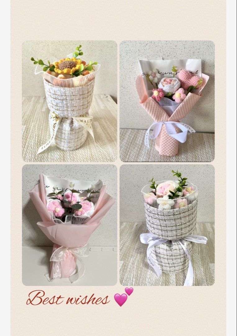 $10 - $14.90 only!!! Crochet Flower Bouquets | birthday| NS POP, ORD ...