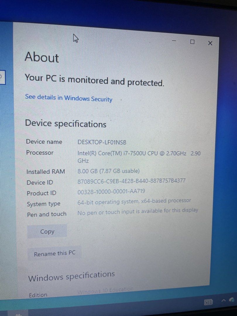 Acer Laptop - Intel i7, 8GB RAM412351035564380161